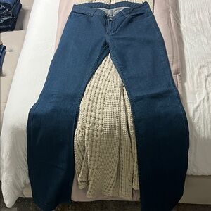 Kimes Ranch Dark Blue Flare Jeans - Long